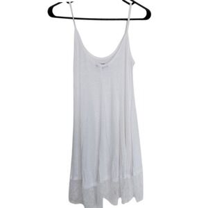 Vtg White Lace‎ Hem Fairy Whimsical Layering Cami Top Tunic Sheer SZ:XS